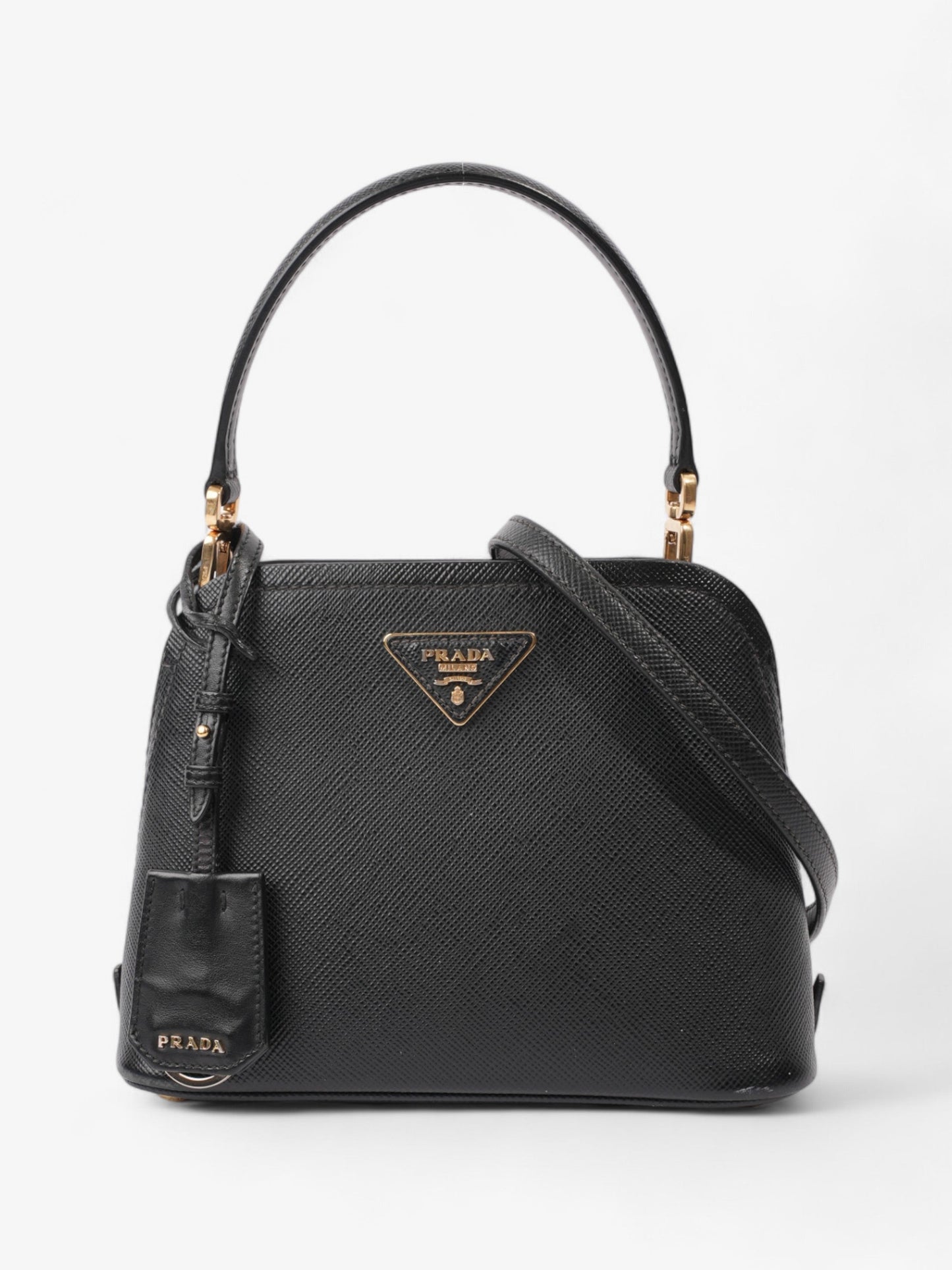 Prada Matinee Black Saffiano Leather