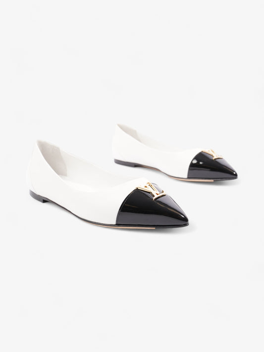 Louis Vuitton Capucine Flat White / Black Leather EU 36.5 UK 3.5
