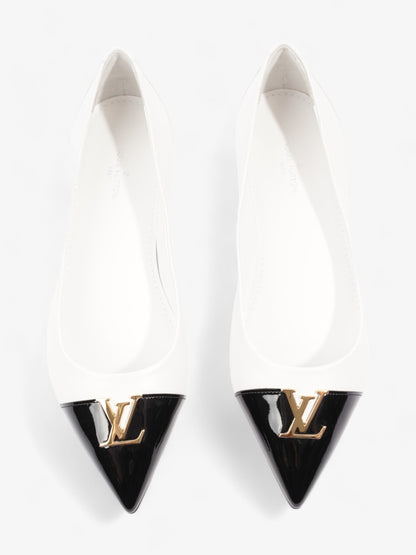 Louis Vuitton Capucine Flat White / Black Leather EU 36.5 UK 3.5