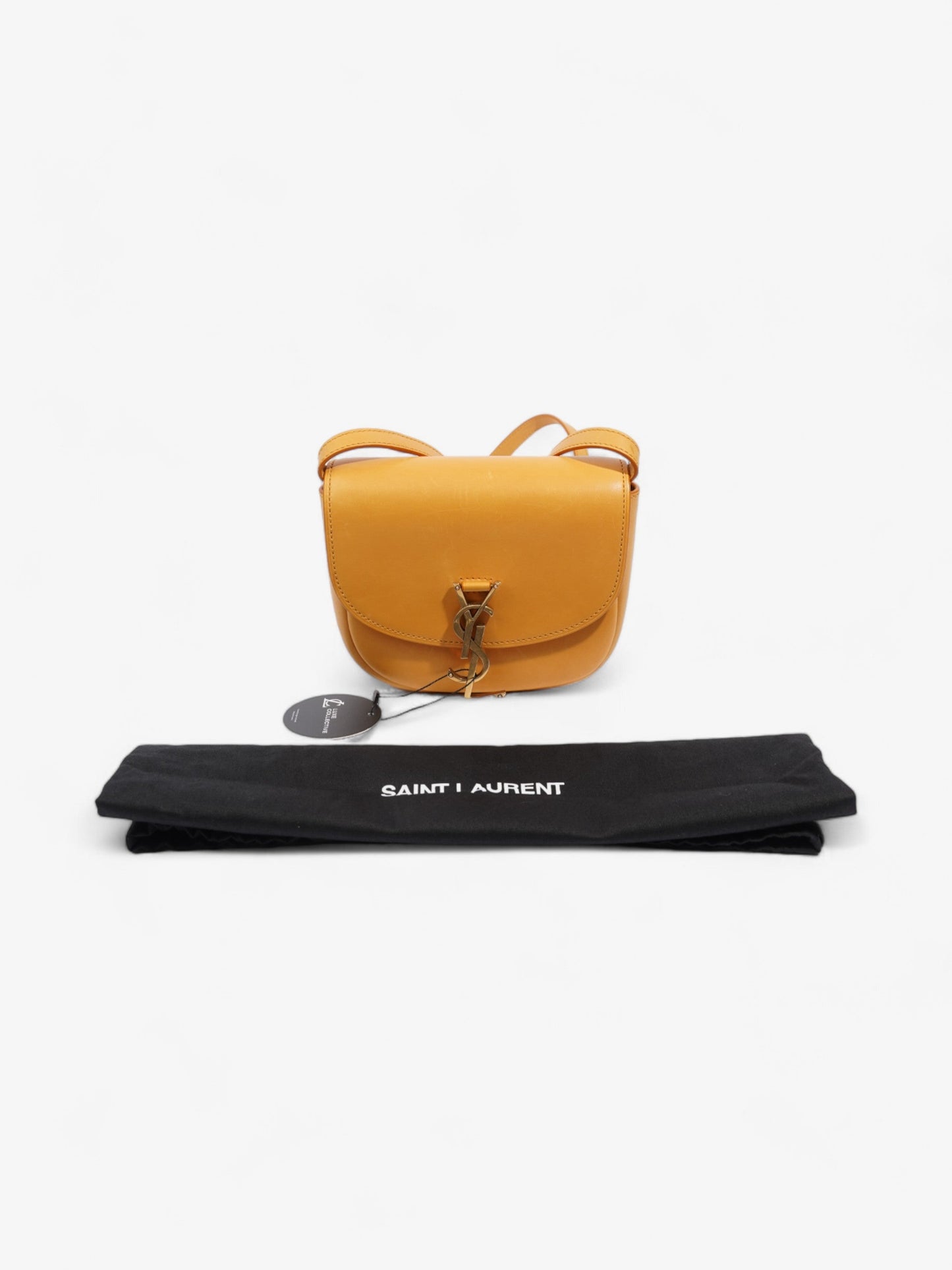 Saint Laurent Kaia Satchel Mustard Yellow Leather Small