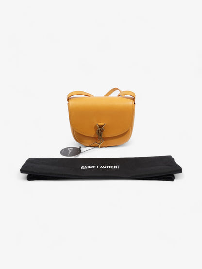 Saint Laurent Kaia Satchel Mustard Yellow Leather Small