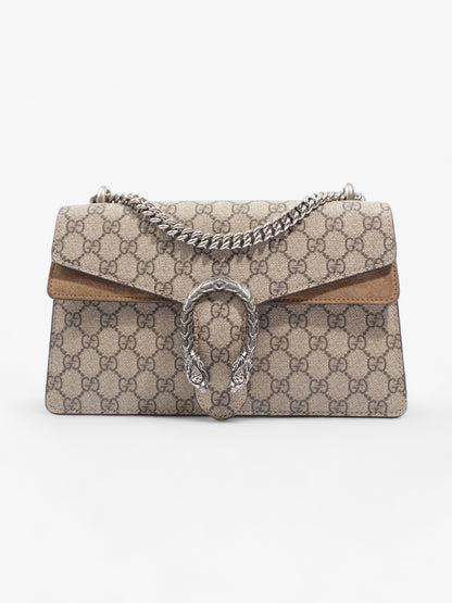 Gucci Dionysus Beige And Ebony GG Supreme Coated Canvas Small