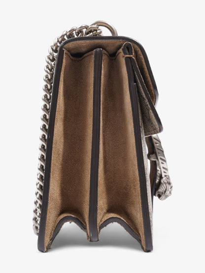 Gucci Dionysus Beige And Ebony GG Supreme Coated Canvas Small