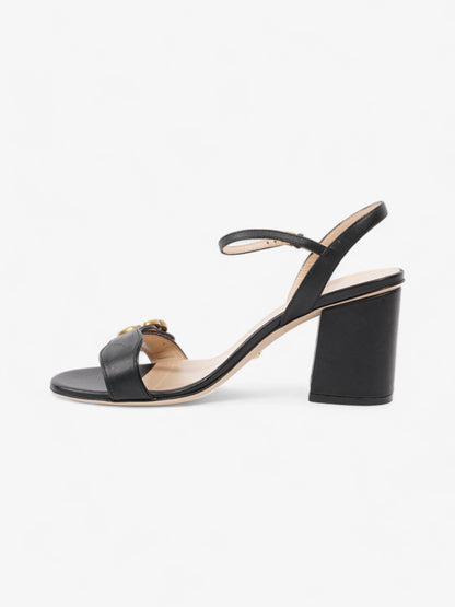 Gucci GG Marmont Sandals 70 Black Leather EU 37 UK 4