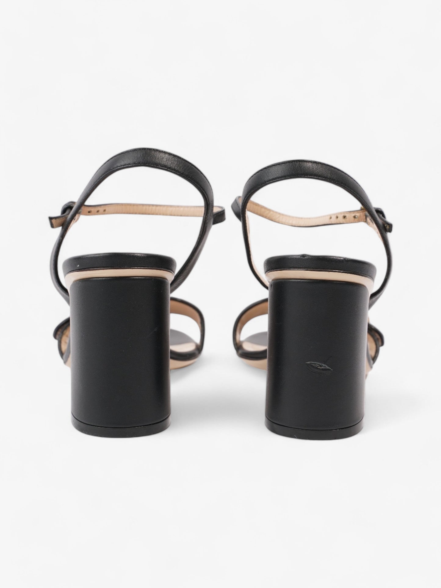 Gucci GG Marmont Sandals 70 Black Leather EU 37 UK 4