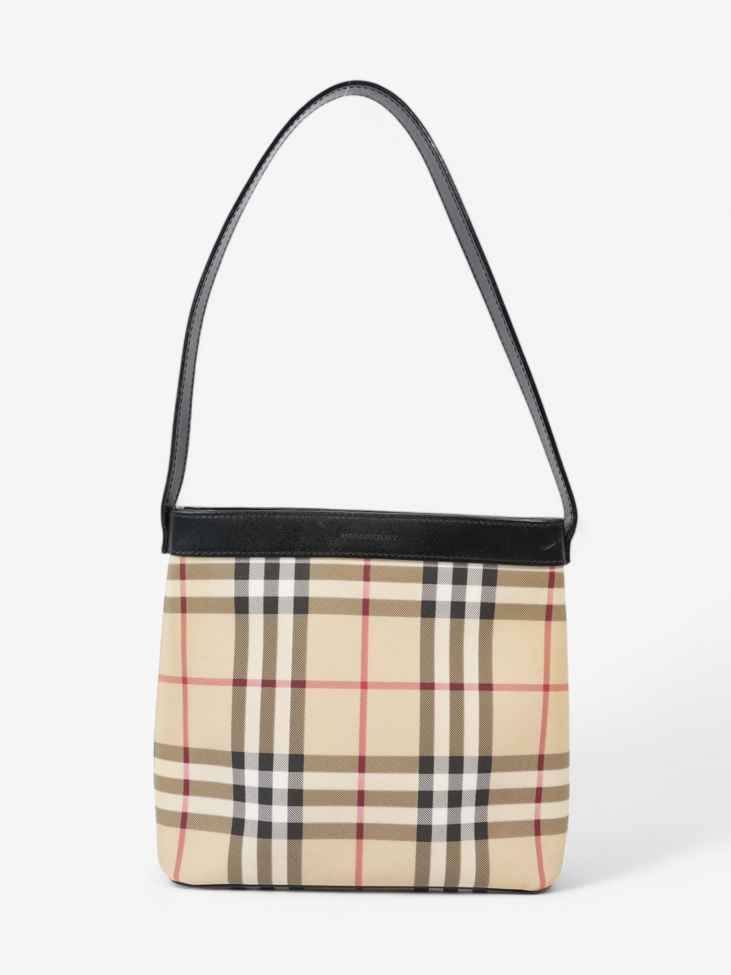 Burberry Check Tote House Check / Black Canvas