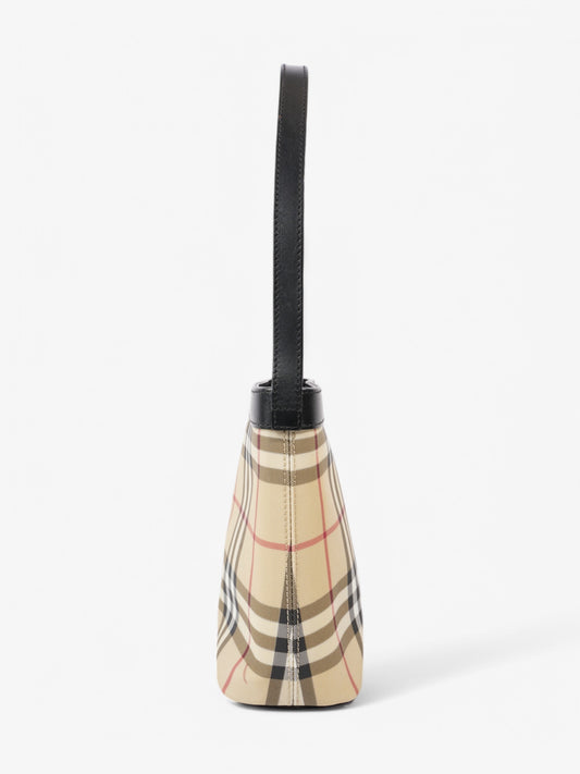 Burberry Check Tote House Check / Black Canvas