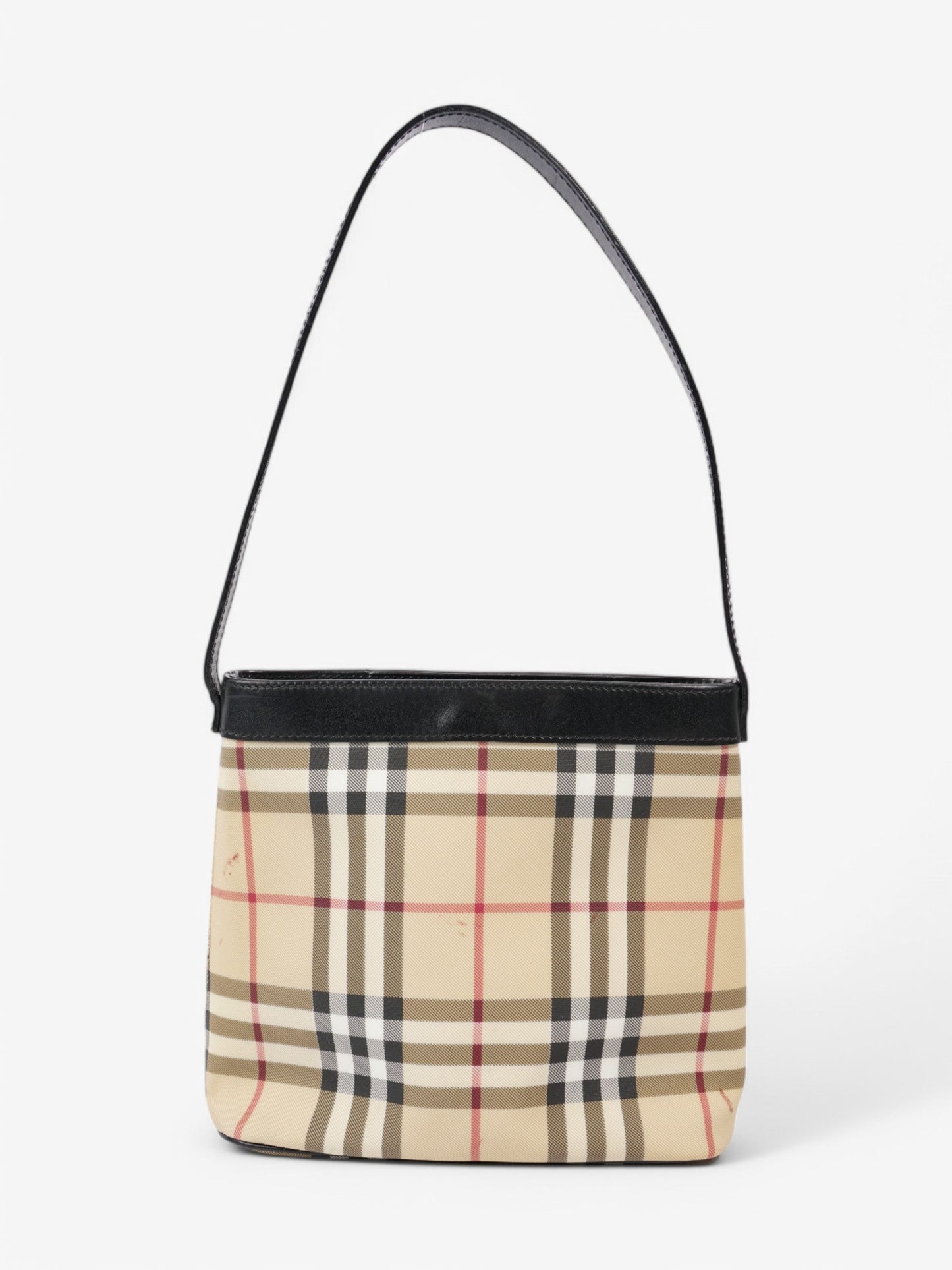 Burberry Check Tote House Check / Black Canvas