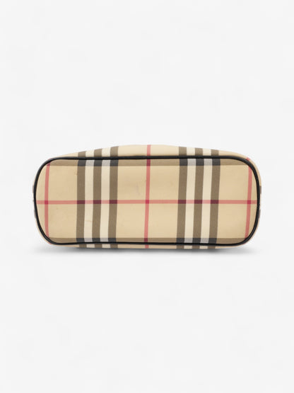 Burberry Check Tote House Check / Black Canvas