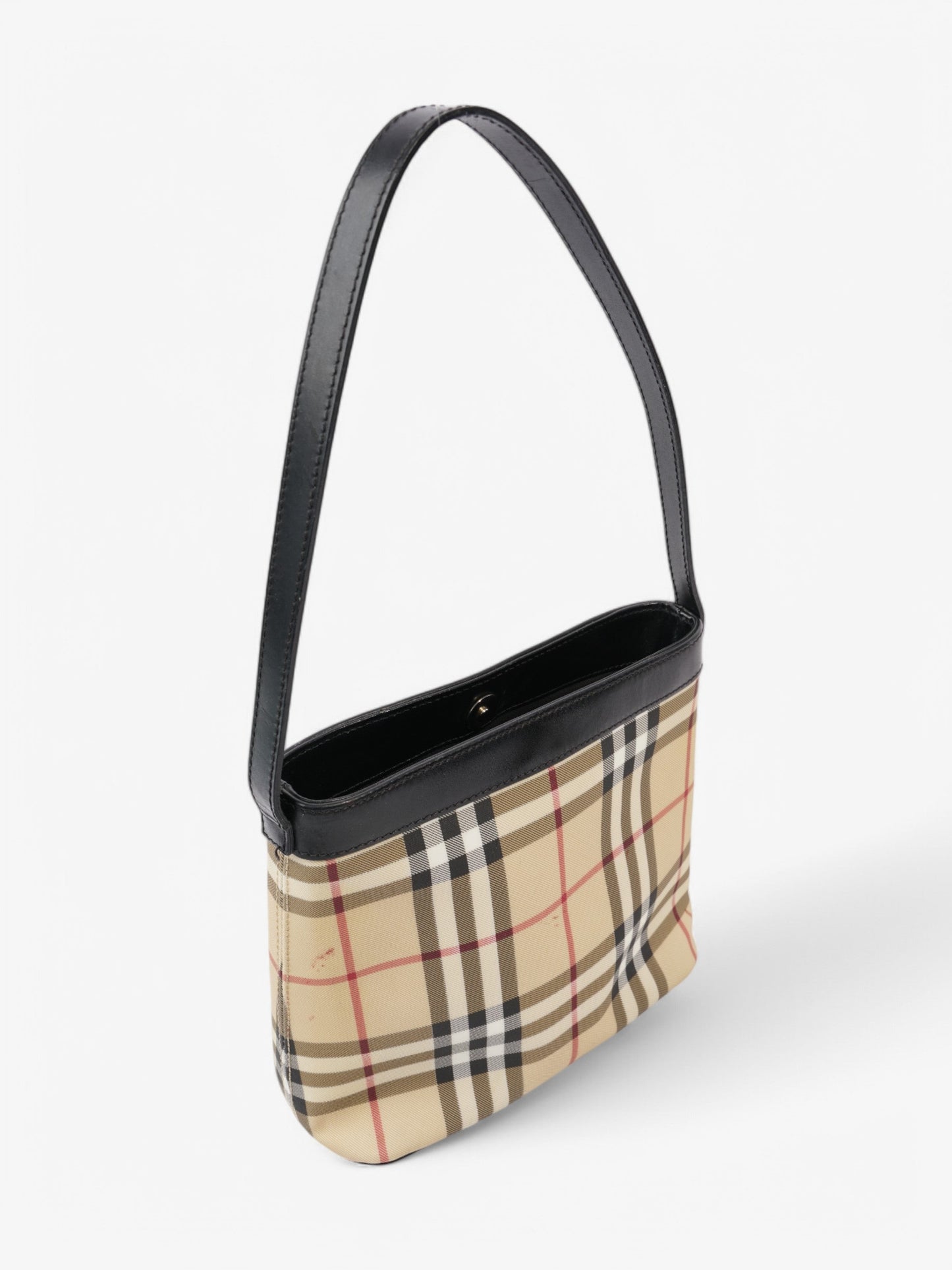 Burberry Check Tote House Check / Black Canvas