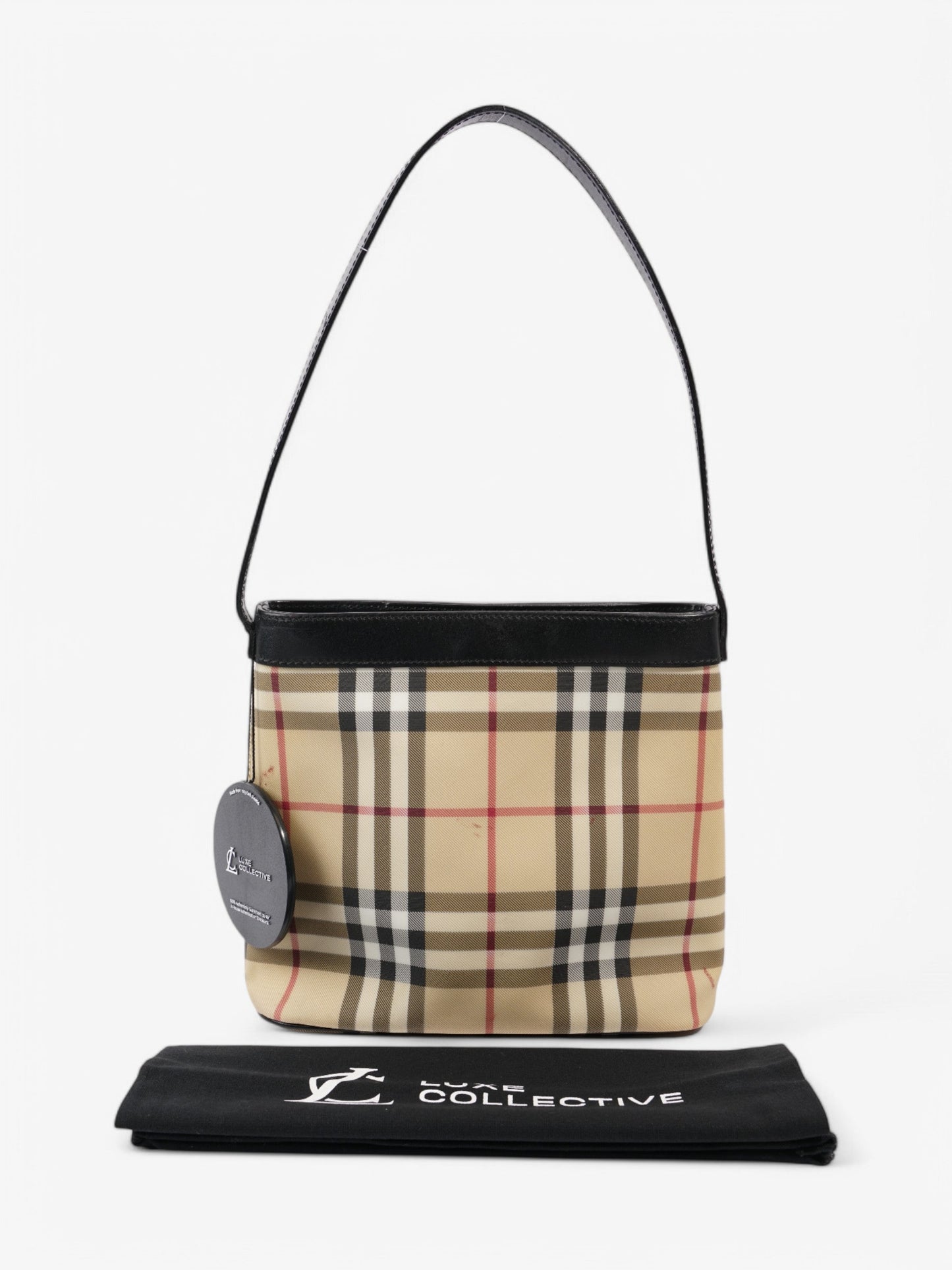 Burberry Check Tote House Check / Black Canvas