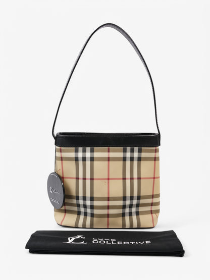 Burberry Check Tote House Check / Black Canvas