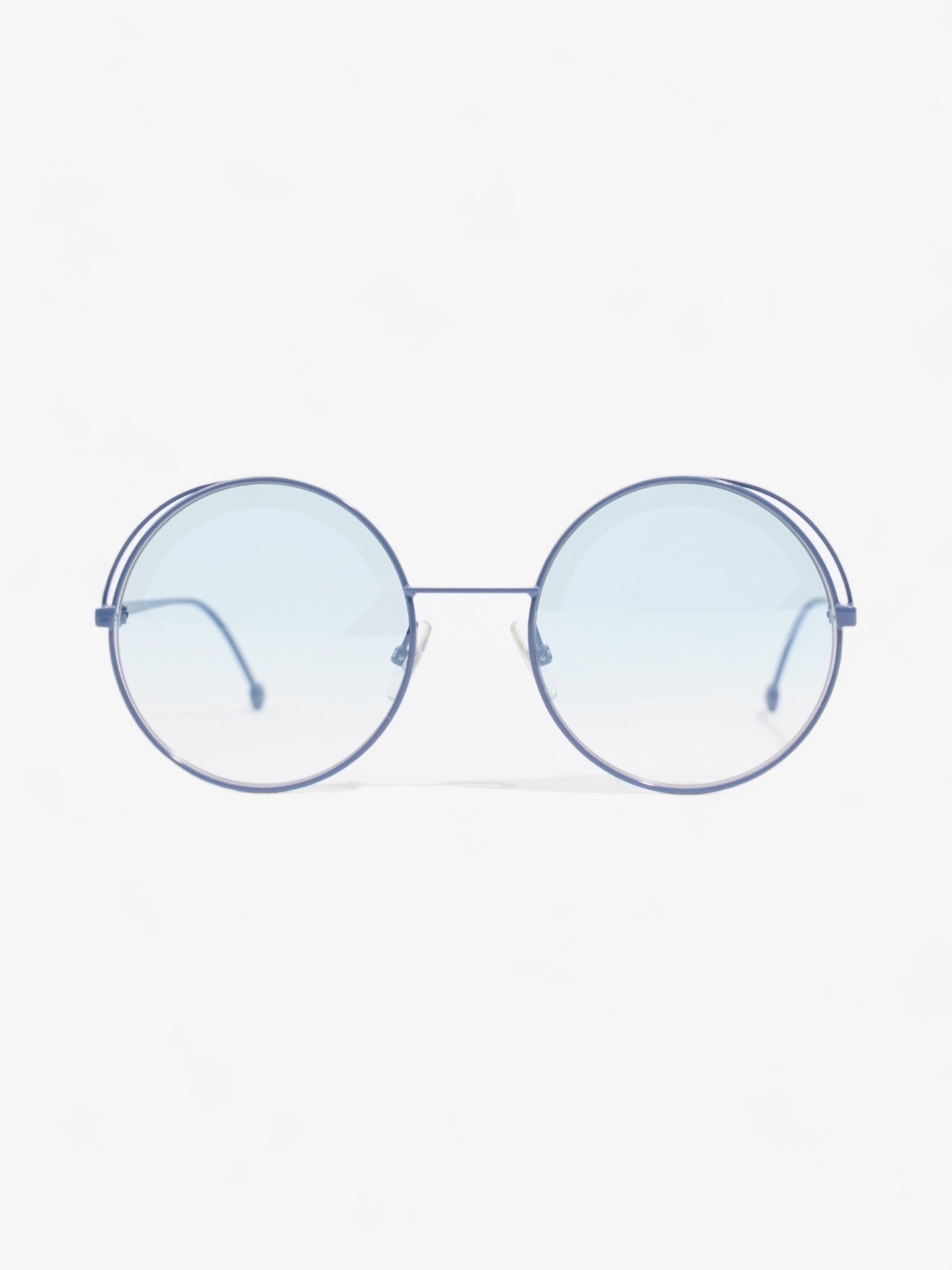 Fendi Round Sunglasses Blue Base Metal 135mm