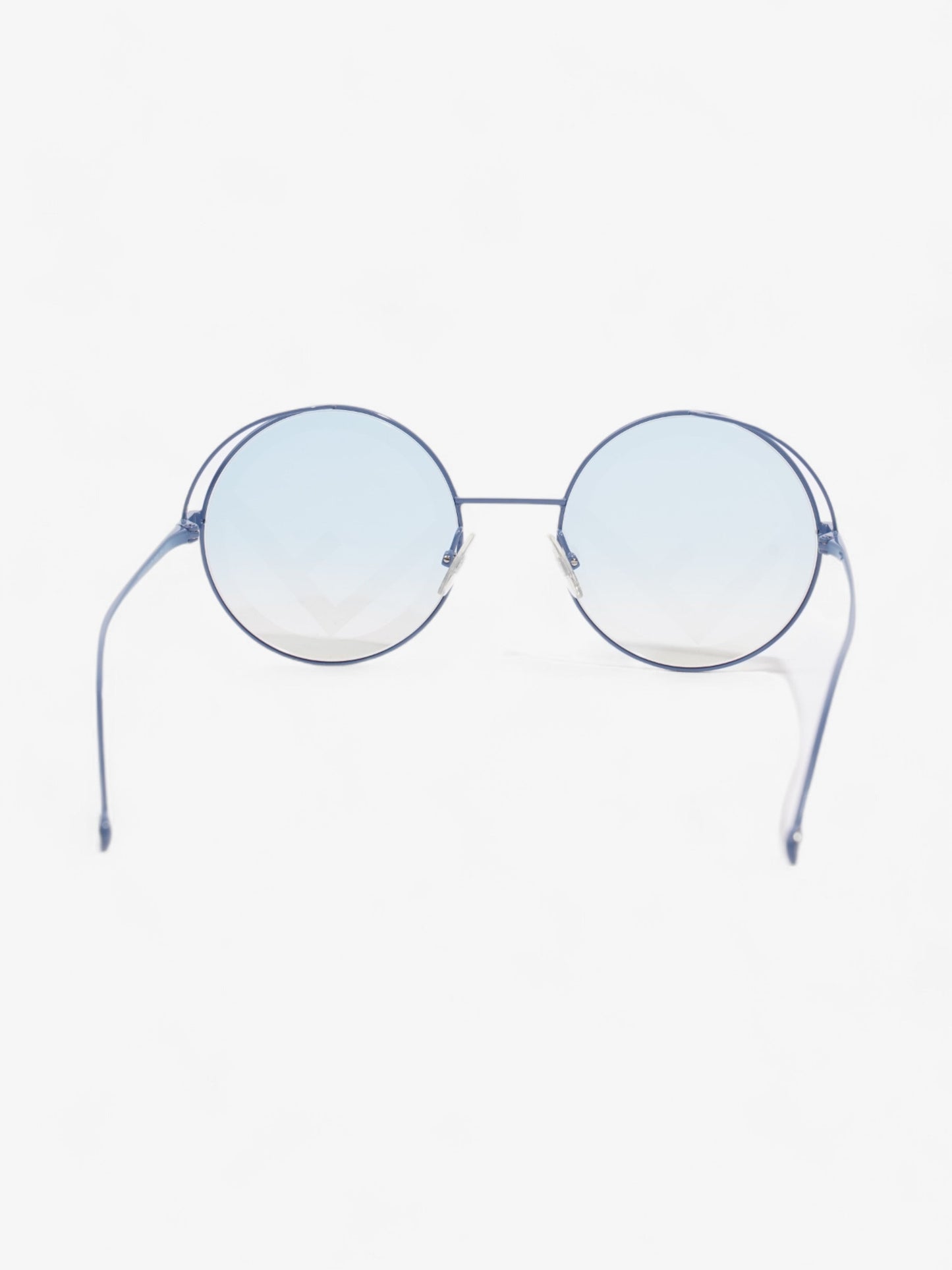 Fendi Round Sunglasses Blue Base Metal 135mm