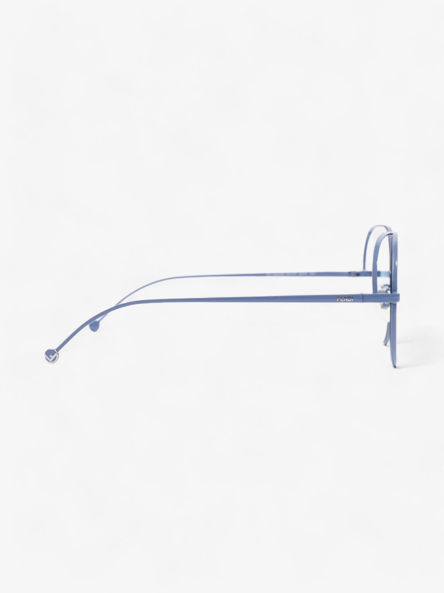 Fendi Round Sunglasses Blue Base Metal 135mm