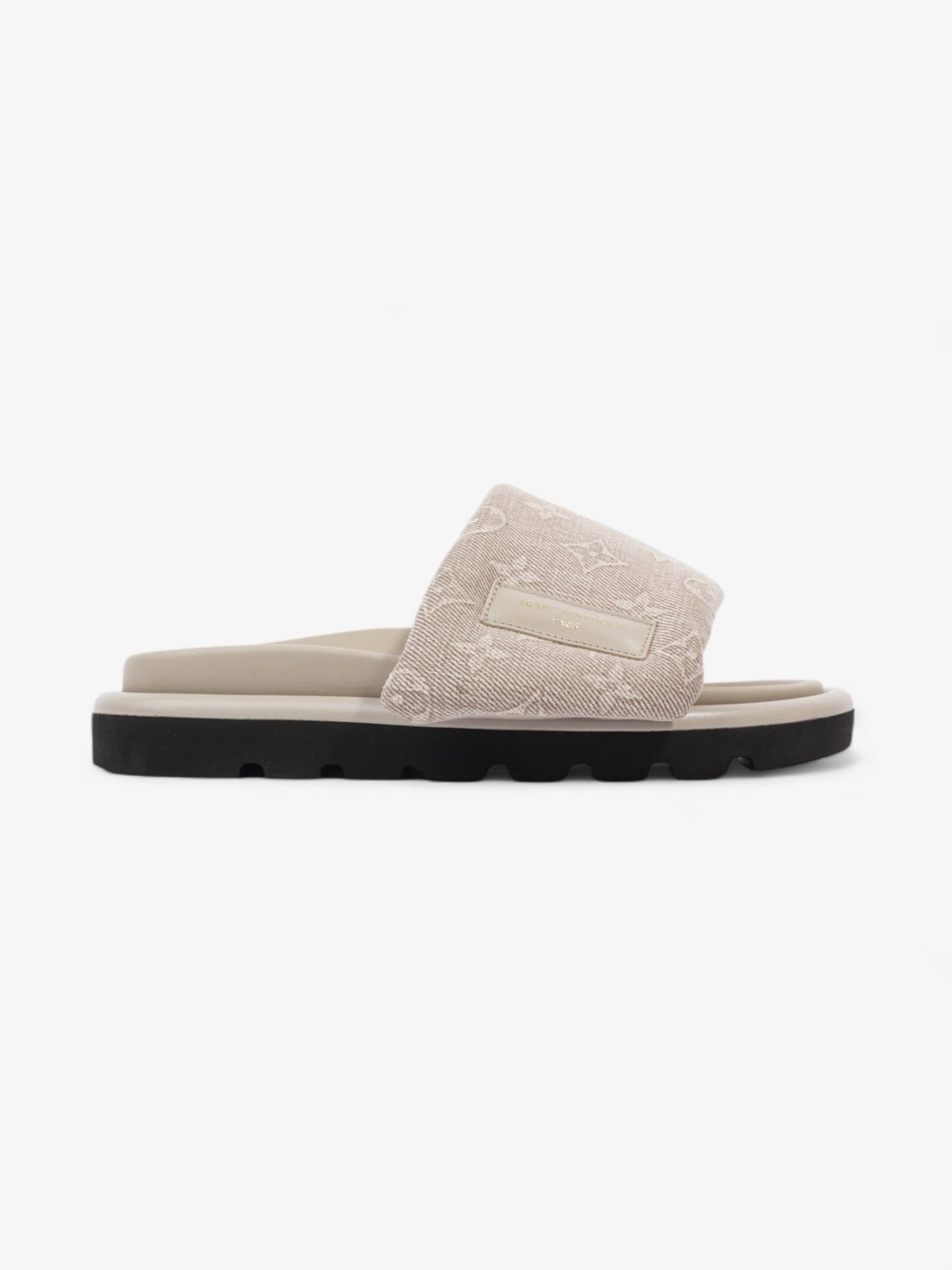 Louis Vuitton Pool Pillow Flat Comfort Mules Beige  Fabric EU 38 UK 5