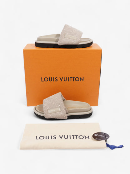 Louis Vuitton Pool Pillow Flat Comfort Mules Beige  Fabric EU 38 UK 5
