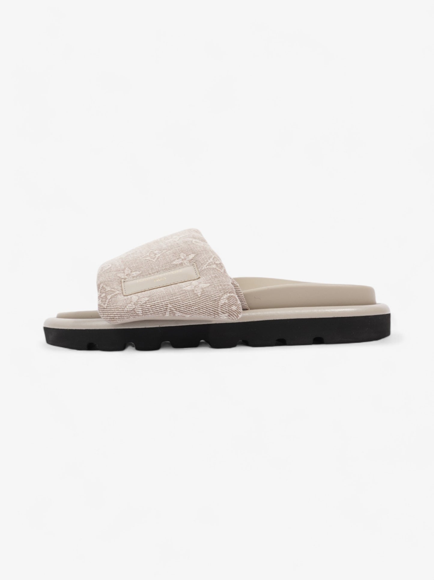 Louis Vuitton Pool Pillow Flat Comfort Mules Beige  Fabric EU 38 UK 5