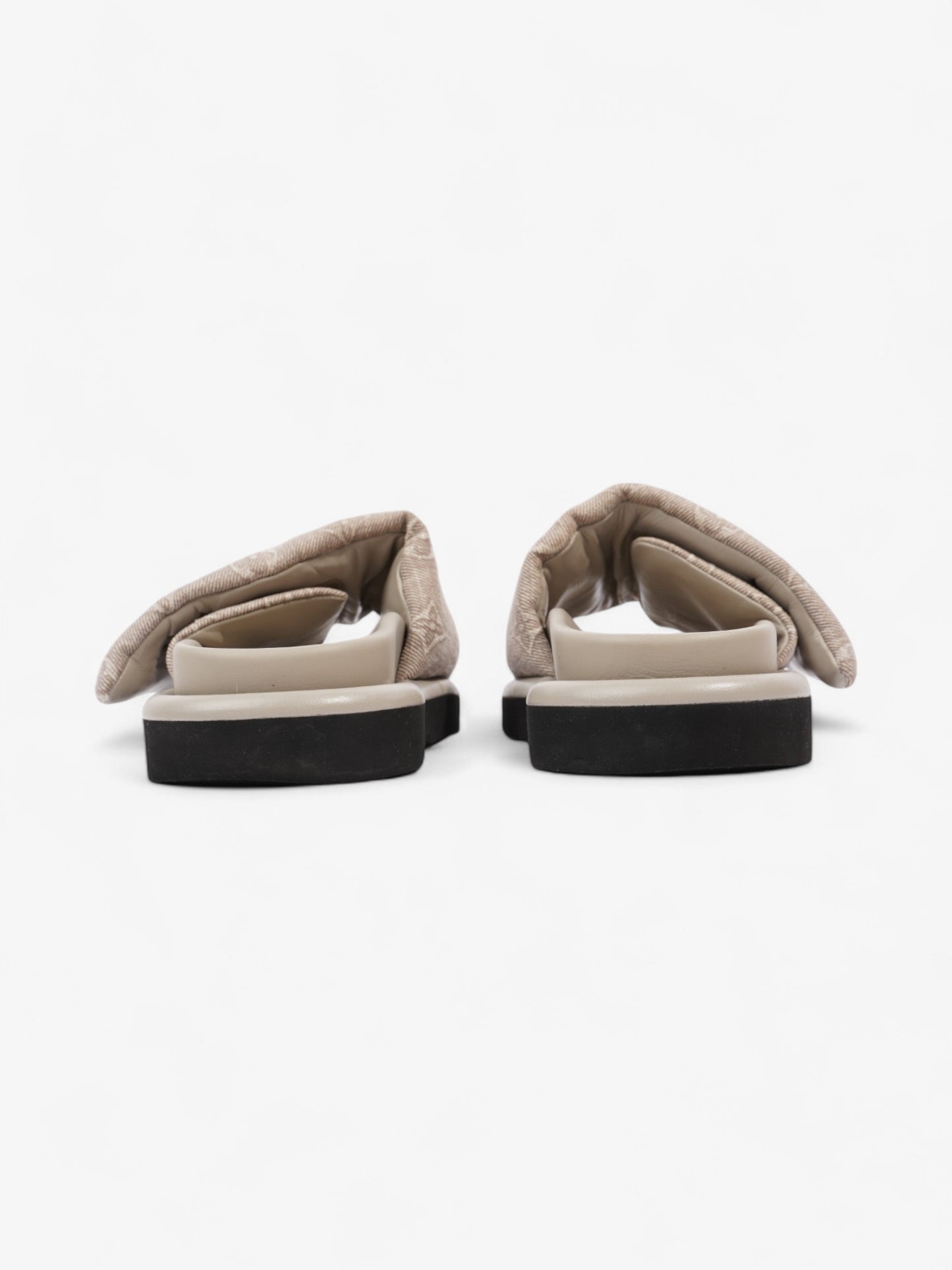 Louis Vuitton Pool Pillow Flat Comfort Mules Beige  Fabric EU 38 UK 5