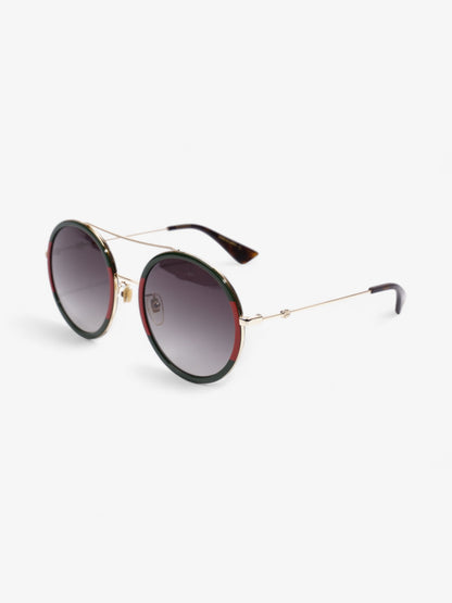 Gucci Round Sunglasses Red / Green Acetate 56mm