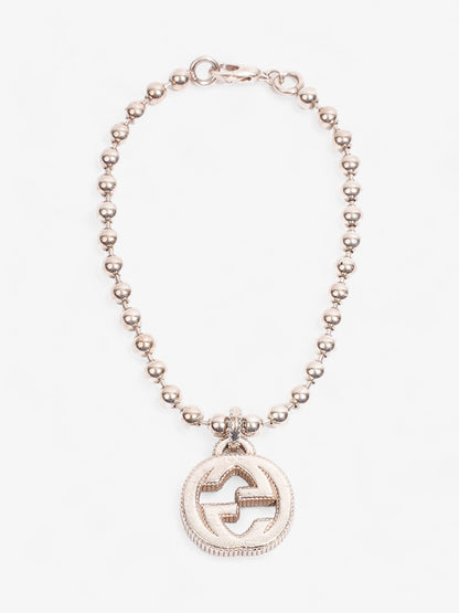 Gucci Interlocking G Bracelet Silver Silver Sterling 17