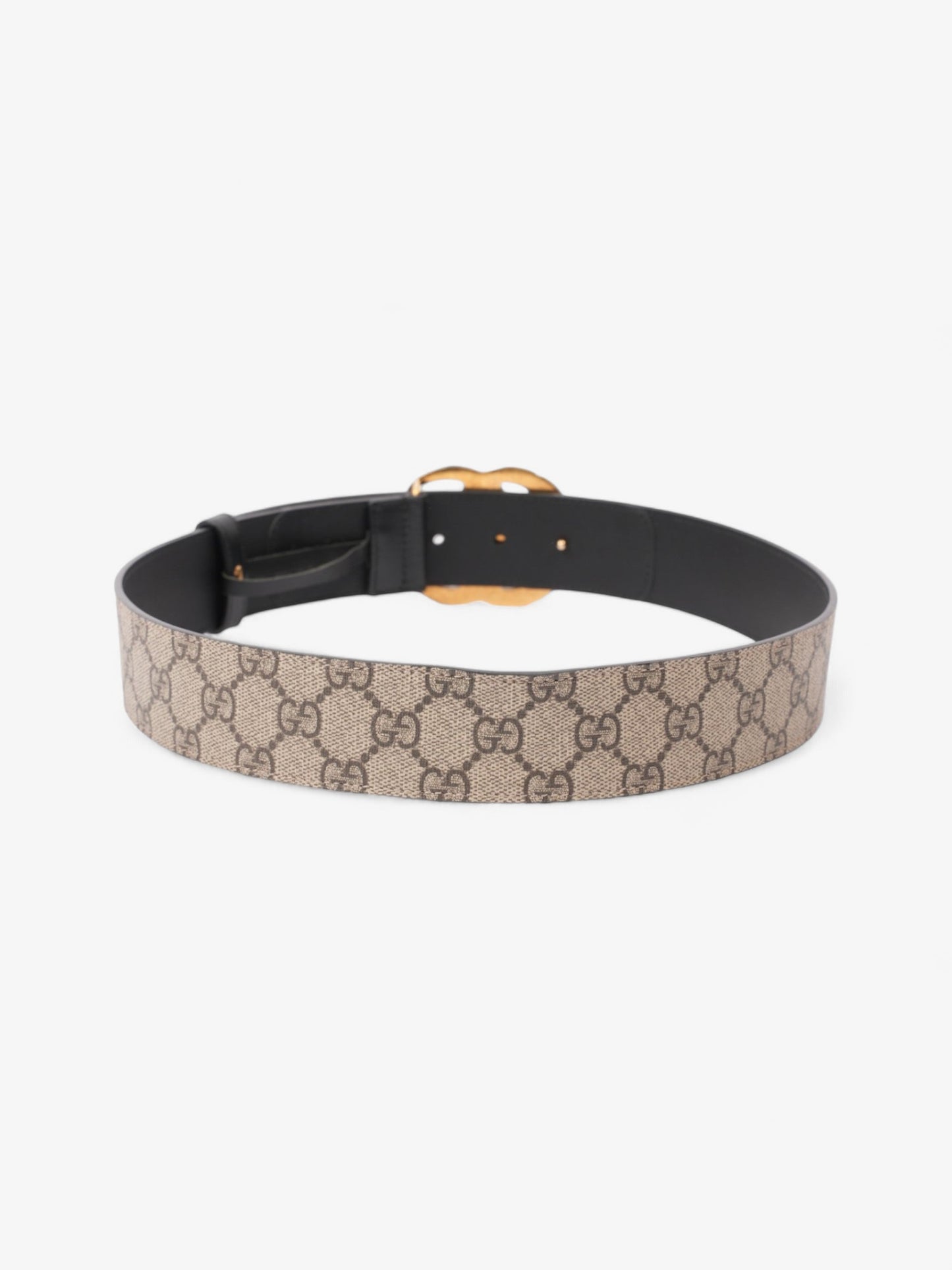 Gucci Double G Belt Beige And Ebony GG Supreme Coated Canvas 80cm 32"