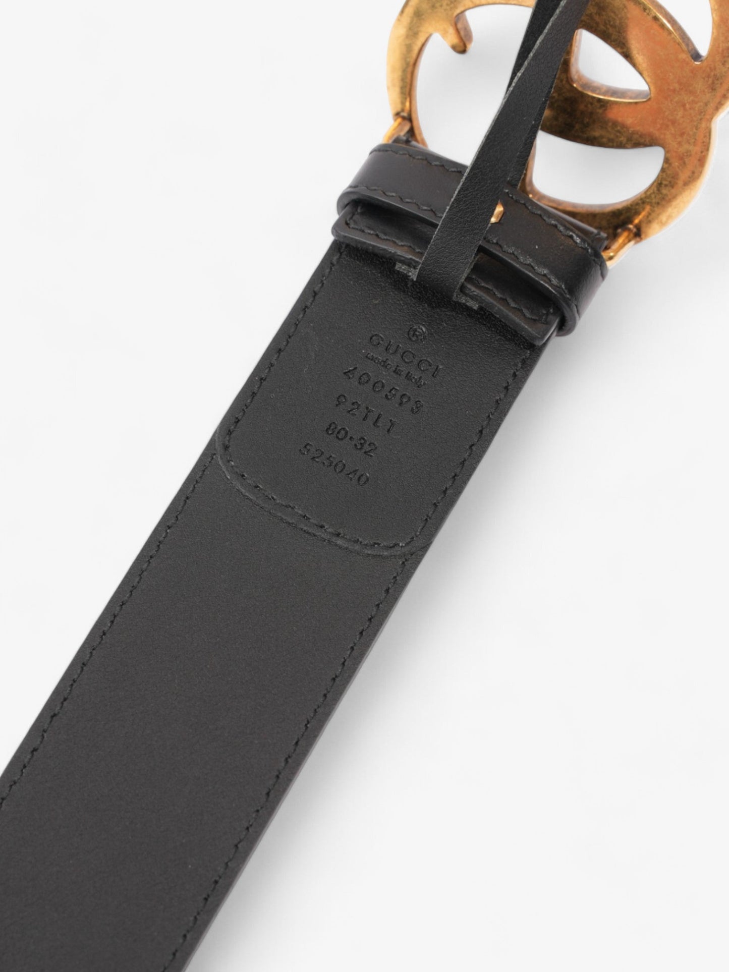 Gucci Double G Belt Beige And Ebony GG Supreme Coated Canvas 80cm 32"