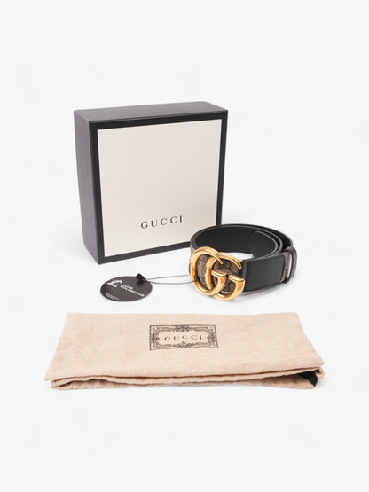 Gucci Double G Belt Beige And Ebony GG Supreme Coated Canvas 80cm 32"
