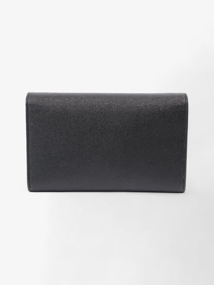 Saint Laurent Envelope Black Grained Leather