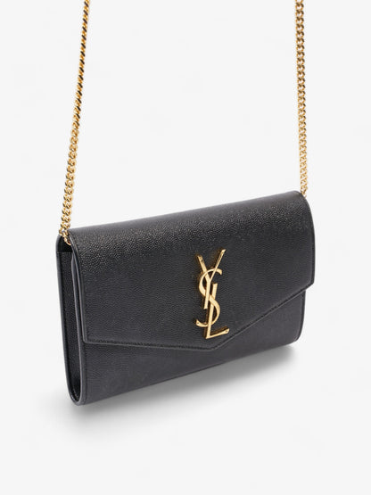 Saint Laurent Envelope Black Grained Leather