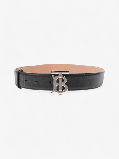 Burberry TB Belt Black / Silver Leather Small - 88cm