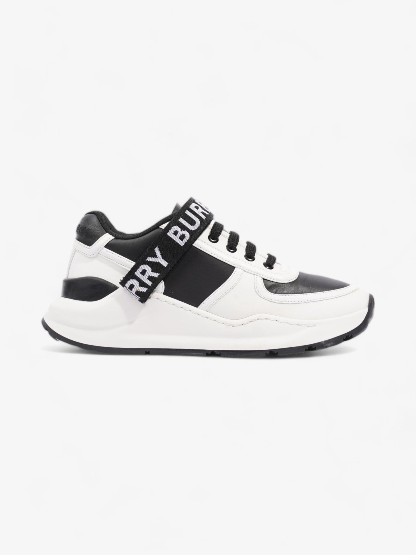 Burberry Ronnie Trainer Black / White Leather EU 38 UK 5