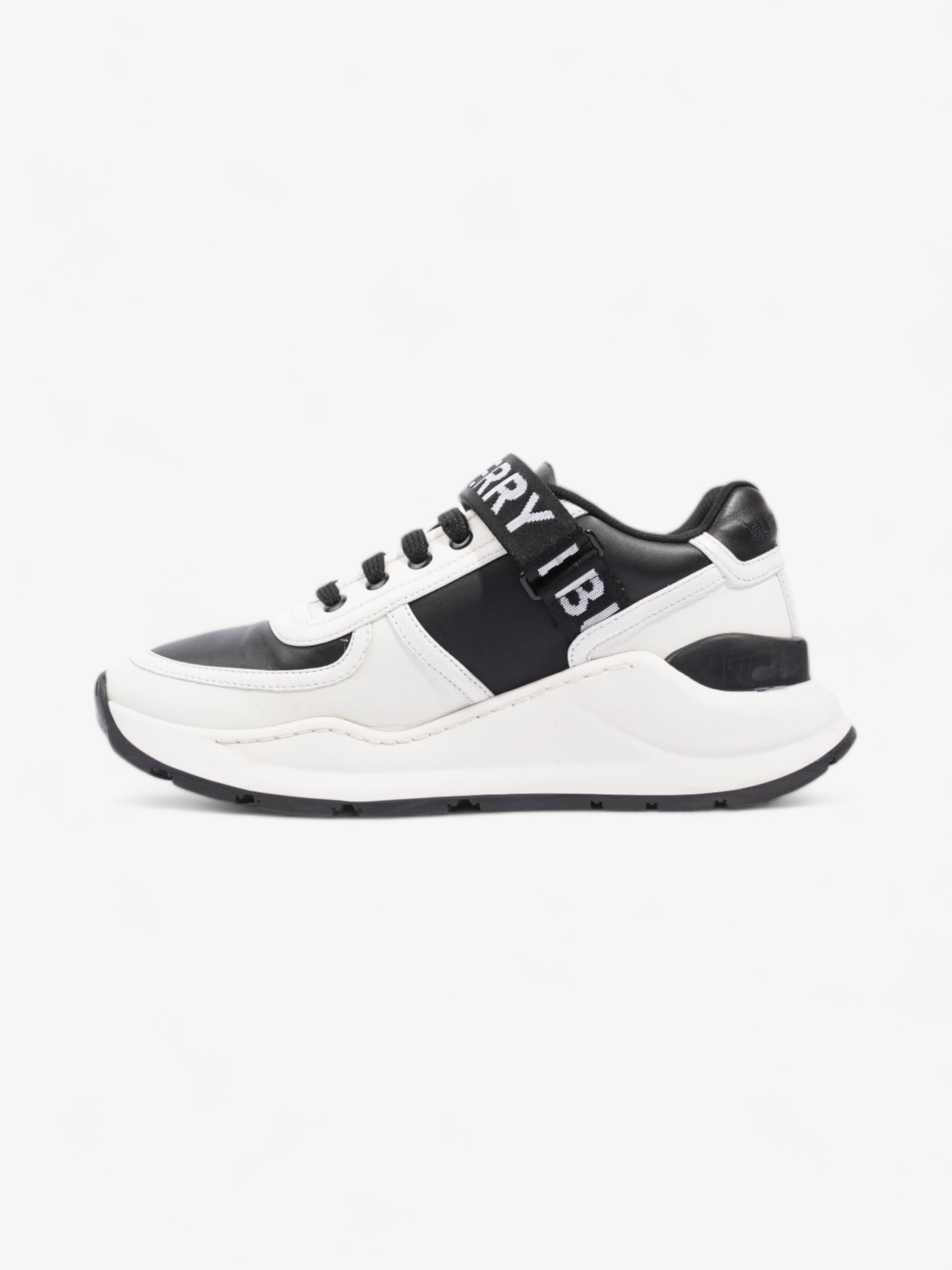 Burberry Ronnie Trainer Black / White Leather EU 38 UK 5