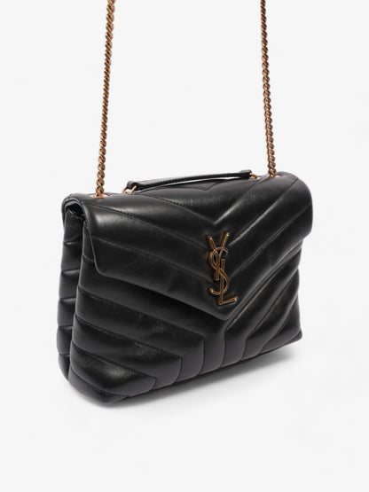 Saint Laurent LouLou Black Matelasse Leather Medium