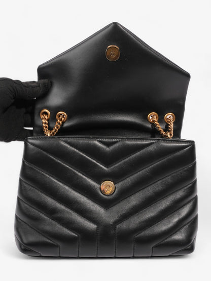 Saint Laurent LouLou Black Matelasse Leather Medium