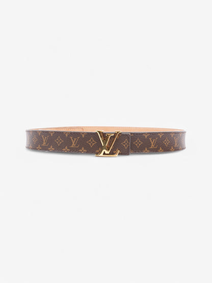 Louis Vuitton LV Initials Belt Monogram / Gold Leather 75cm / 30"