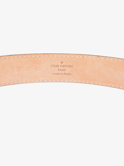 Louis Vuitton LV Initials Belt Monogram / Gold Leather 75cm / 30"