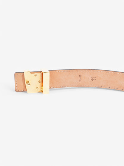 Louis Vuitton LV Initials Belt Monogram / Gold Leather 75cm / 30"