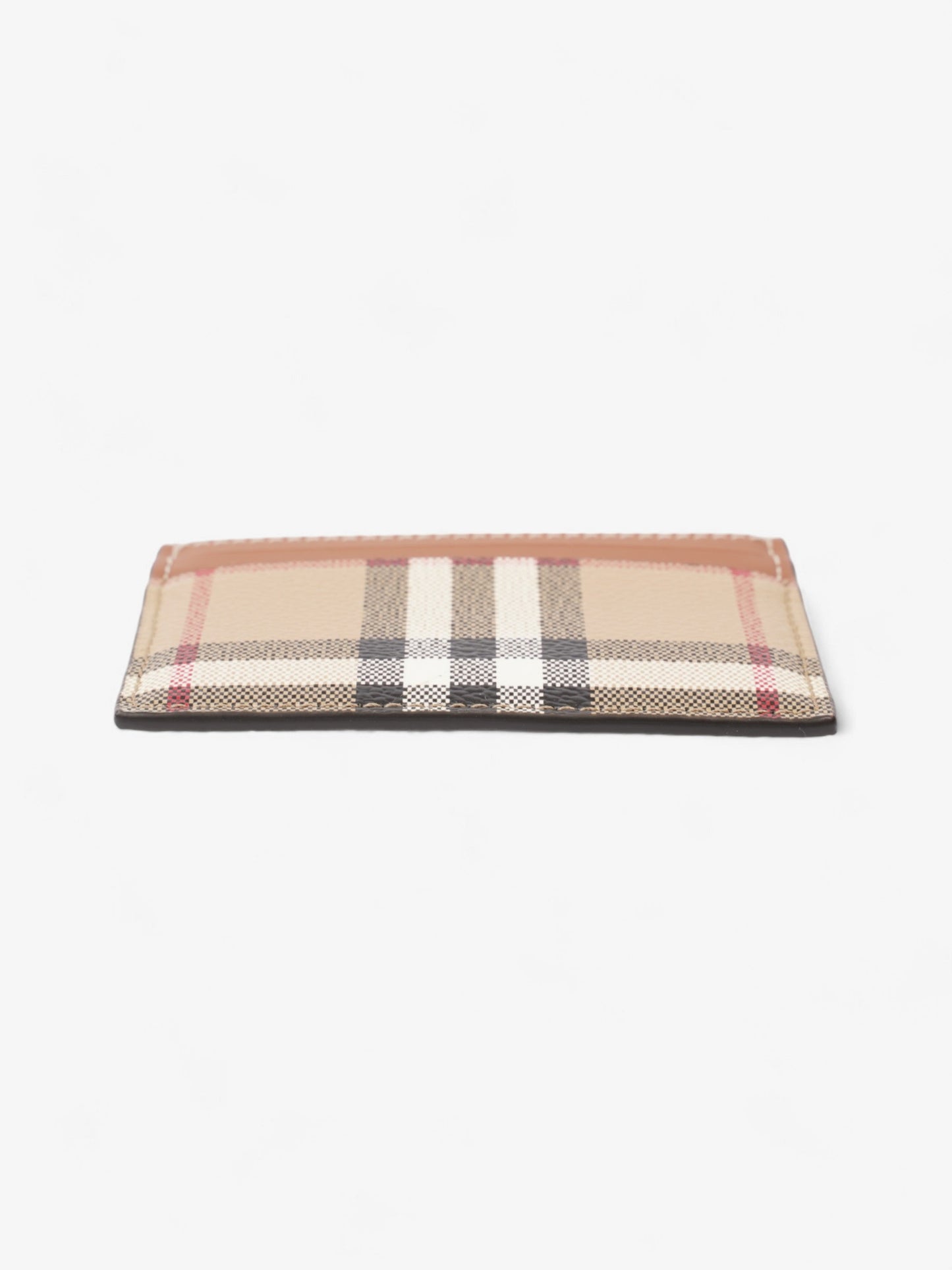 Burberry Sandon Card Case Archive Beige Polyurethane