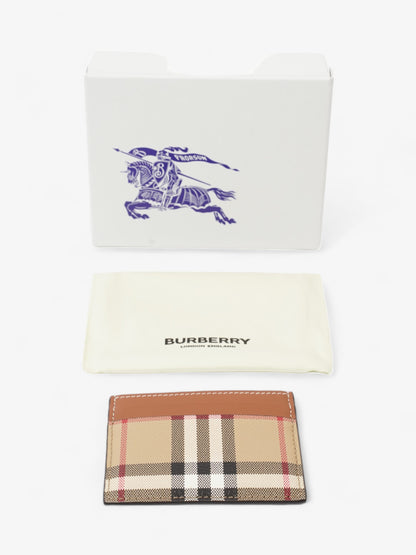 Burberry Sandon Card Case Archive Beige Polyurethane