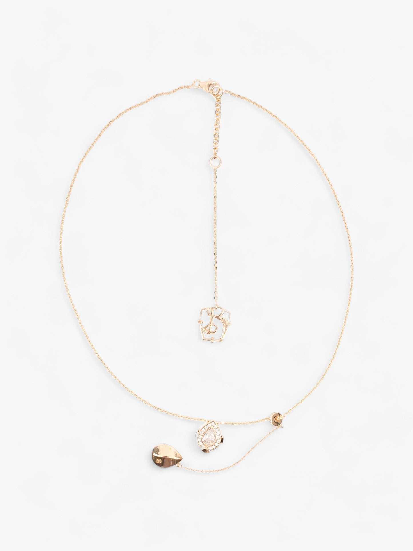 Burberry Shield Pendant Necklace Gold Gold Plated