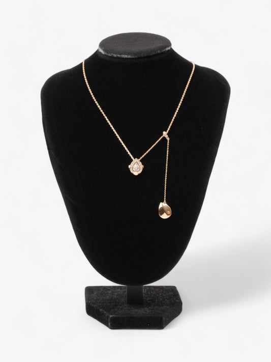 Burberry Shield Pendant Necklace Gold Gold Plated