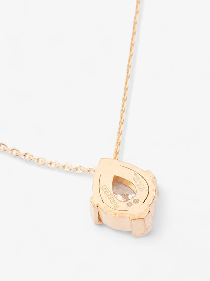 Burberry Shield Pendant Necklace Gold Gold Plated