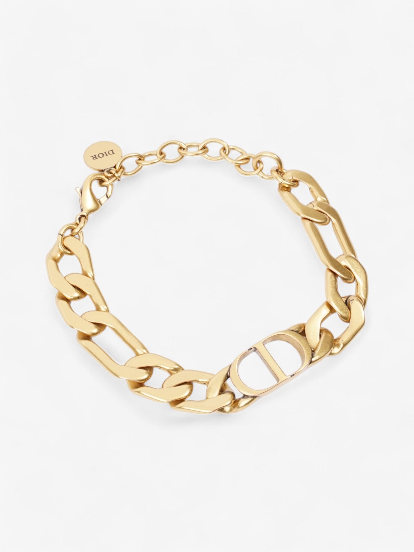 Christian Dior CD Bracelet Gold Base Metal