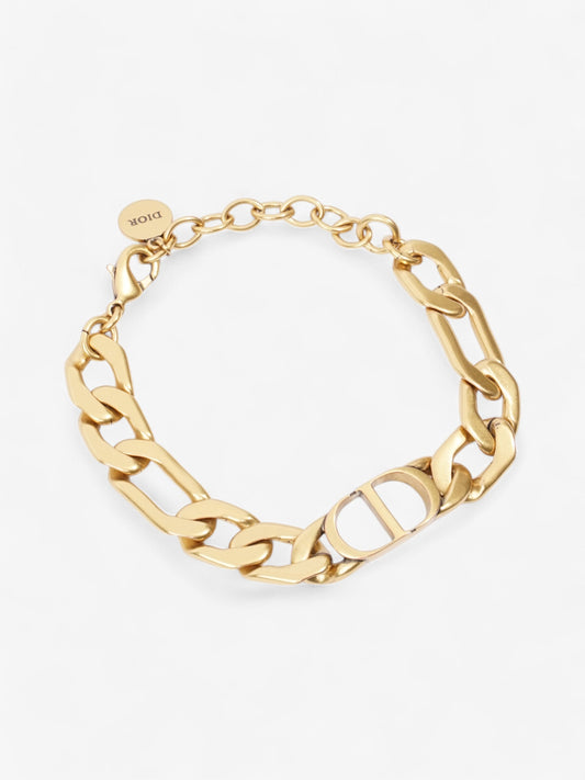 Christian Dior CD Bracelet Gold Base Metal