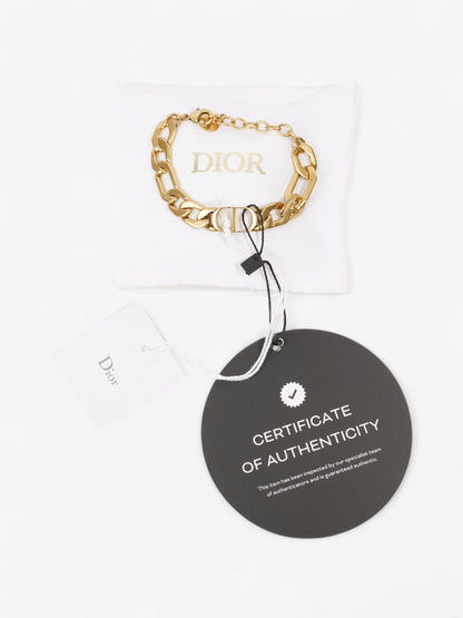 Christian Dior CD Bracelet Gold Base Metal