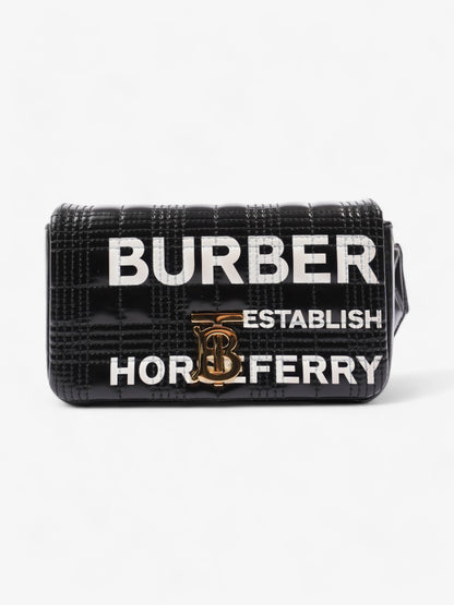 Burberry Horseferry Print Lola Bum Bag Black Leather