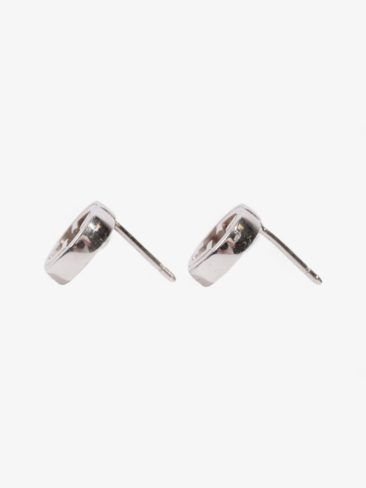 Gucci Interlocking G Earrings Silver Silver Sterling