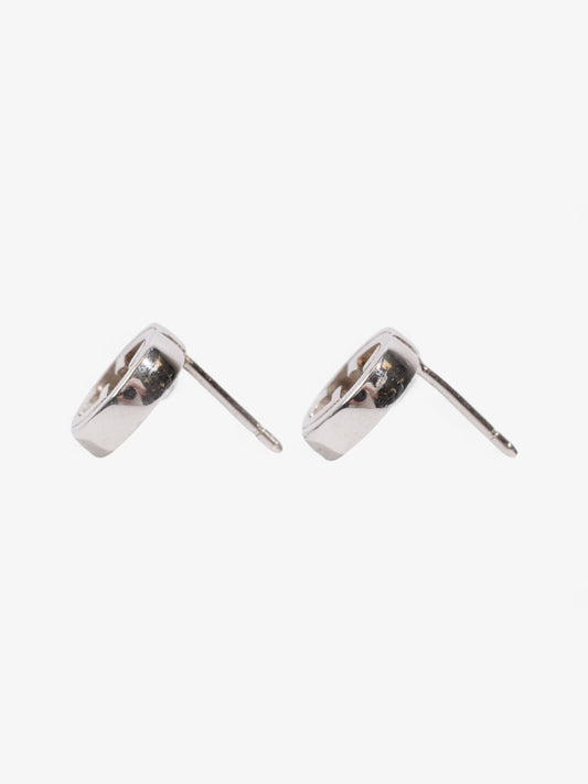 Gucci Interlocking G Earrings Silver Silver Sterling