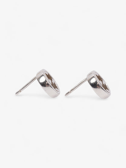 Gucci Interlocking G Earrings Silver Silver Sterling